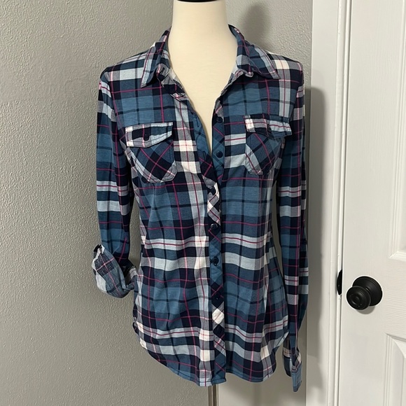 Passport Tops - Passport Blue Flannel